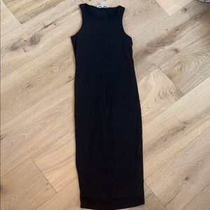 Good American Black Bodycon Midi Dress